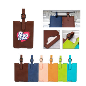 Durable Luggage Identification Tag with Privacy Cover