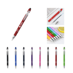 Soft-Touch Ballpoint Pen with Stylus Tip